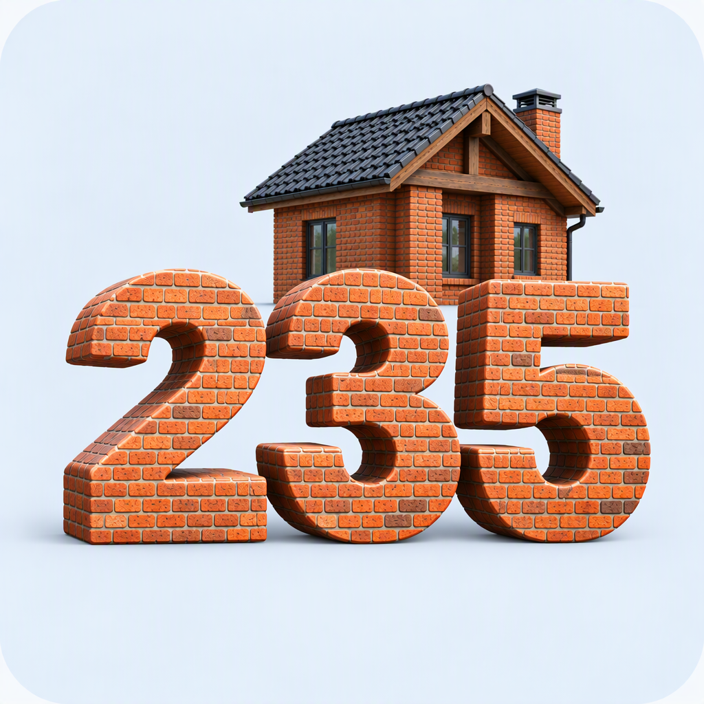 235 построенных домов